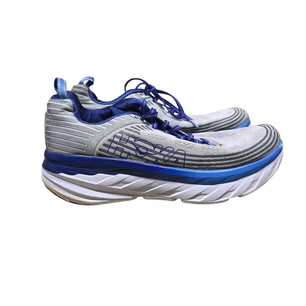 Hoka Bondi 6 Sliver Blue Casual/Athletic Shoes Sneakers U.S. Men's Size 11
